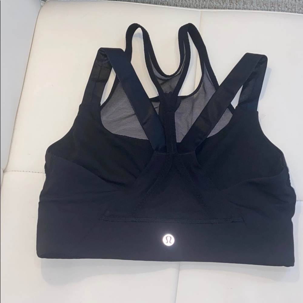 Lululemon mesh high neck zipper bra